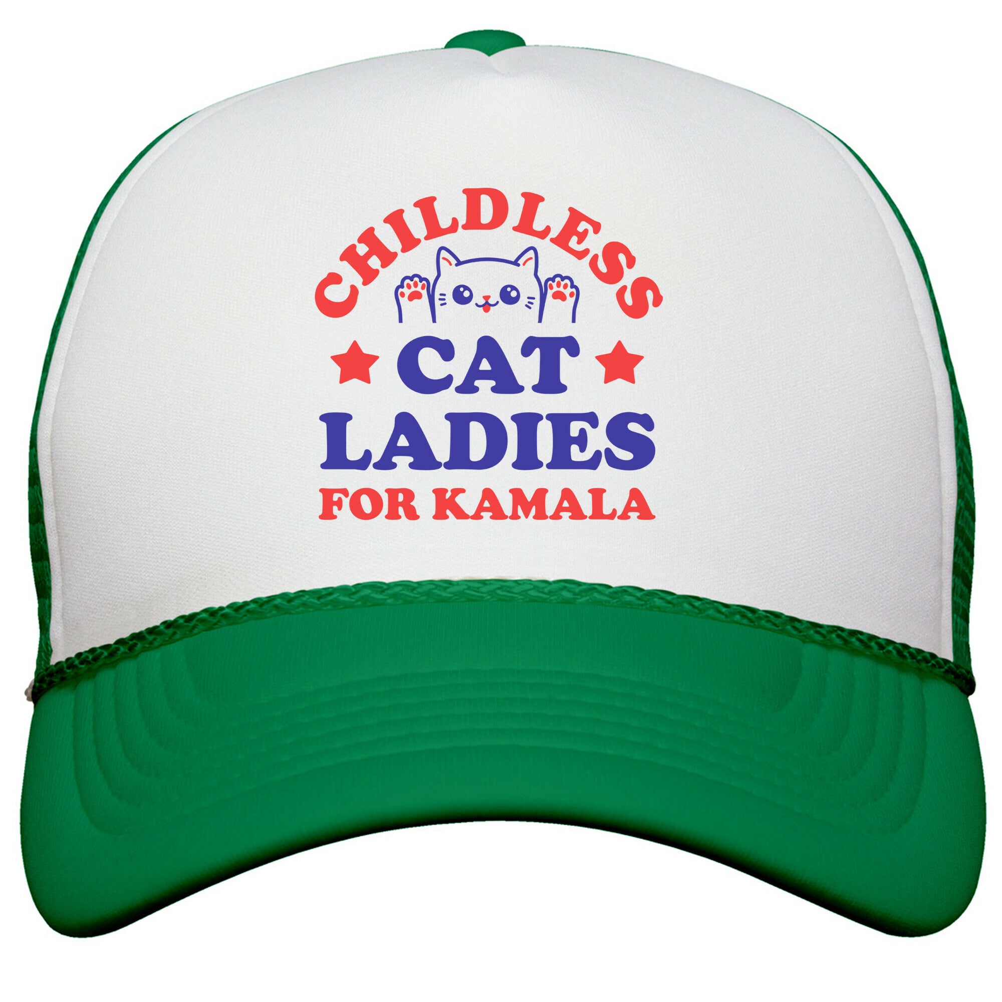 Childless Cat Ladies for Kamala Snapback Trucker Hat